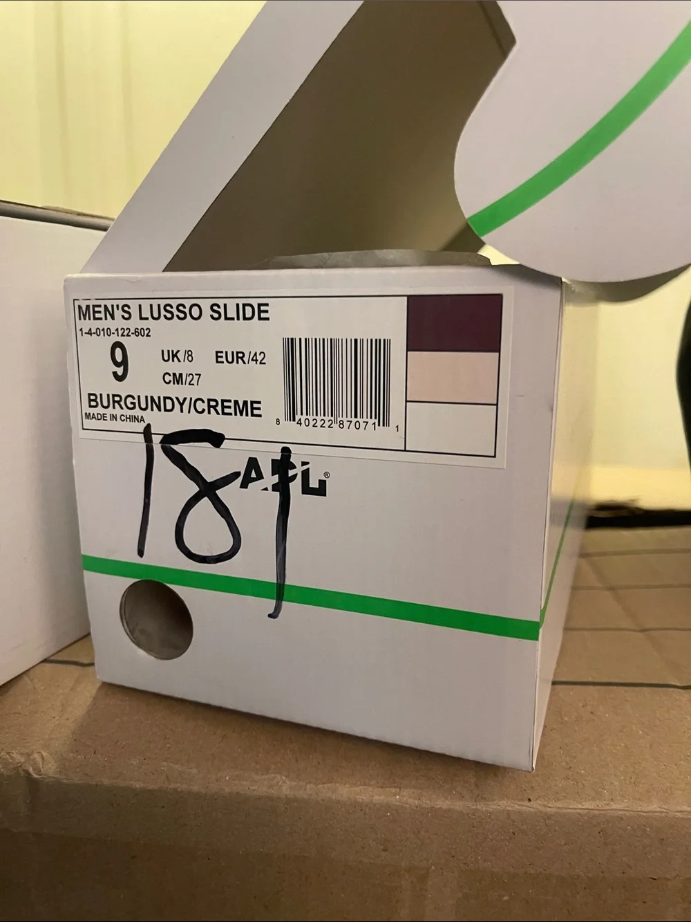 APL LUSSO SLIDE Burgundy/ Creme Unisex